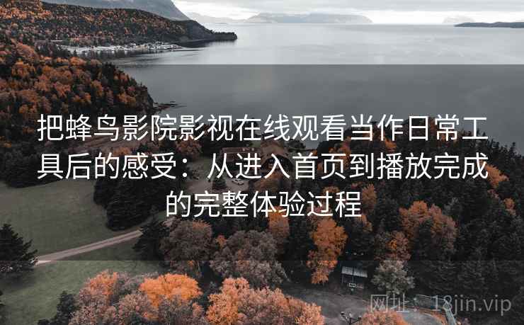 把蜂鸟影院影视在线观看当作日常工具后的感受：从进入首页到播放完成的完整体验过程